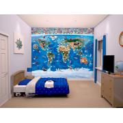 Wholesale Map Of The World Wall Mural