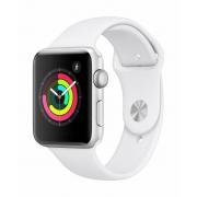 Wholesale Apple Watch Series 3 GPS 42mm Silver Aluminium Case With White Sport Band 