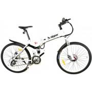 Wholesale Zipper Z4 21-Speed 26 Inch Folding Electric Mountain Bike - White