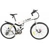 Zipper Z4 21-Speed 26 Inch Folding Electric Mountain Bike - White wholesale bicycles