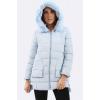 Faux Fur Padded Zipped Sides Hooded Jacket wholesale
