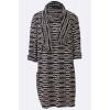 Textured Stripes Scarf Pocket Dress wholesale