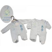 Wholesale Premature Baby Boys Velour All In One - Little Ducks