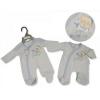 Premature Baby Boys Velour All In One - I Love Mummy
