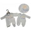 Premature Baby Boys Velour All In One - Baby Boy