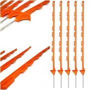 Wholesale Plastic Stake Fencing Pins - Box Of 50 - Orange