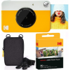 Kodak Printomatic Instant Print Camera with Kodak Zinc Photo Paper With 50 Sheets And Camera Case