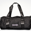 Swaver Satin Black Barrel Bag wholesale